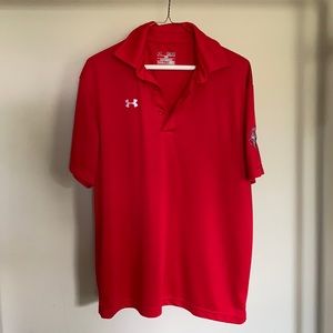 Under Armour Red Golf Shirt